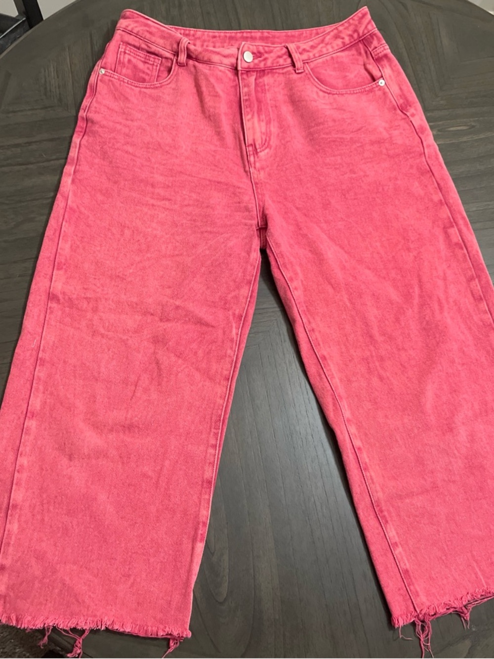 High Waisted Pink Jeans